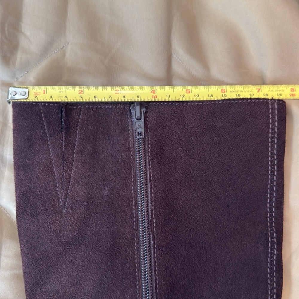 Aerosoles size 8.5 chocolate brown suede wedge boot - Picture 9 of 12